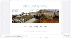 Desktop Screenshot of intentionallysmall.com