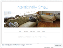 Tablet Screenshot of intentionallysmall.com